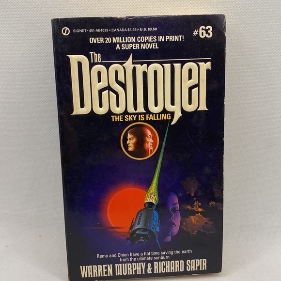 The Destroyer #63 The Sky is Falling Warren Murphy & Richard Sapir 1986 Signet - Picture 10 of 10